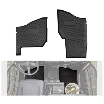 Ranger XP 1000 Front Floor Mats,A & UTV PRO All Weather Protection Floor Liners TPE Material Slush Liner for 2018-2023 Polaris Ranger XP 1000 Crew Accessories, Replace  2882780