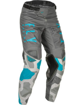 Fly Racing 2021 Kinetic K221 Pants (Grey/Blue, 38)