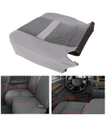 ECOTRIC Driver Seat Cover Compatible with 2006-2008 Dodge Ram SLT 1500 and 2006-2009 Dodge Ram SLT 2500 3500 Gray Left Seat Bottom Cloth Replacement