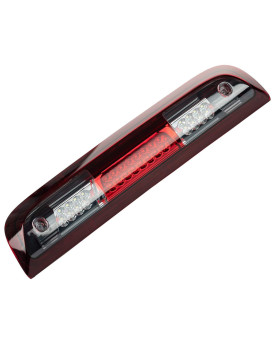 NPAUTO LED Third 3rd Brake Light Cargo Lamp Replacement for 2014 2015 2016 2017 2018 Chevy Silverado/GMC Sierra 1500 2500HD 3500HD, High Mount Stop Light Assembly, Red Lens