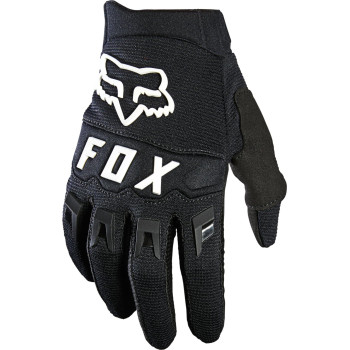 FOX RACING Youth DIRTPAW Motocross Glove, Black/White, Youth Small