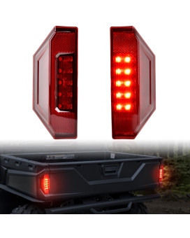 SAUTVS UTV Tail Lights for Polaris Ranger 1000 900 570/ General, Red LED Taillights Rear Brake Stop Lights for Polaris Ranger 900 XP 1000 570 Full Size RGR General 2015-2020 Accessories (2PCS)