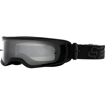 Fox Racing Youth Main Motocross Goggle, STRAY Black - Clear Lens