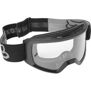 Fox Racing Main Motocross Goggle, STRAY Black - Clear Lens