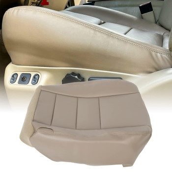 ECOTRIC Driver Bottom Seat Cover Tan Left Compatible with 2002 2003 2004 Ford Excursion Limited