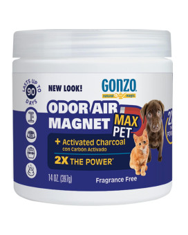 Gonzo Natural Magic 4161D Air Activated Charcoal for Litter Boxes Cages and Pet Beds 14 Ounce, Odor Magnet