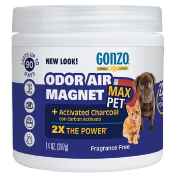 Gonzo Natural Magic 4161D Air Activated Charcoal for Litter Boxes Cages and Pet Beds 14 Ounce, Odor Magnet