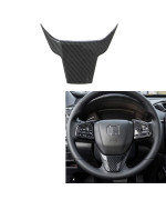 MAXMILO for CR-V Carbon Fiber Steering Wheel Trims Inner Wheel Button Decoration Cover for Honda CRV 2017 2018 2019 2020 2021 (Steering Wheel Button Cover)