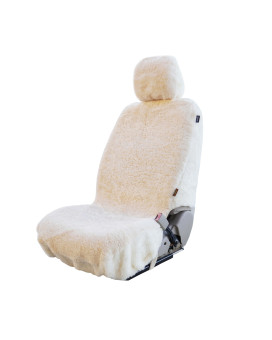 Genuine Sheepskin Seat Covers Fur Seat Covers for Cars Furry Seat Covers for Car Fuzzy Seat Covers for Car Fluffy Seat Covers for Car Fur Shearling Car Accessories (56 by 23 Inches,Beige)