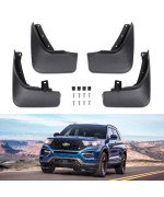 Autorder Custom Fit for Mud FlapsFord Explorer 2020 2021 2022 2023 Accessories Splash Guards Fender Flares Front and Rear Mud Guard Set 4pcs