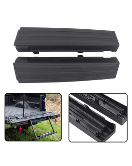 XtremeAmazing Pair of Black Tailgate Protector Molding Trim Pad Compatible with Ford F150 F-150 2009-2014