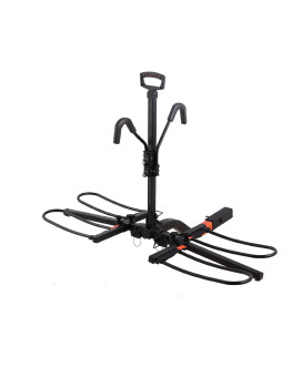 HYPERAX Volt RV Approved Hitch Mounted 2 E Bike Rack Carrier for RV,Camper,Motorhome,Trailer,Toad with 2 Class 3 or Higher Tow Hitch Receivers -Fits Up to 2X 70lbs E Bikes with Up to 5 Fat Tires