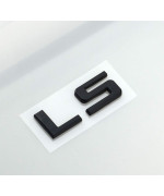 1Pcs LS Emblem Nameplate Letter 3D Badge Replacement For 2007-2013 Chevrolet Silverado Tahoe Suburban (Gloss Black)