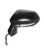 K Source Driver Side Mirror for Toyota Corolla, textured black w/PTM cover, foldaway, Power (70740T)