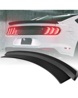 Spec-D Tuning Matte Black Duckbill Style ABS Rear Trunk Spoiler for 2015-2022 Ford Mustang Models