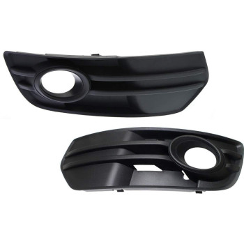 For Audi Q5 Fog Light Cover 2009 10 11 2012 Driver and Passenger Side Pair/Set Primed DOT/SAE Compliance AU1038108 + AU1039108 8R0807681A01C + 8R0807682A01C