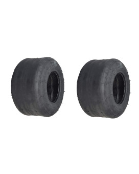 AlveyTech 10x4.50-5 Tubeless Slick Tire for Drift Trikes & Go-Karts (Qind) (Set of 2)