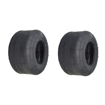 AlveyTech 10x4.50-5 Tubeless Slick Tire for Drift Trikes & Go-Karts (Qind) (Set of 2)