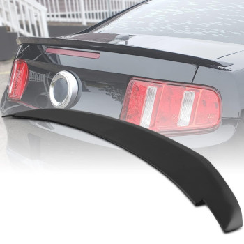 Spec-D Tuning Factory Style Rear Trunk Spoiler Wing Matte Black Compatible with Ford Mustang 2010-2014