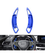 Ramecar Aluminum Alloy Paddle Shift Steering Wheel Shifter Extension for Honda Accord Odyssey Spirior Civic CR-V UR-V Hybird Inspex Insight Crown Road Acura,Blue