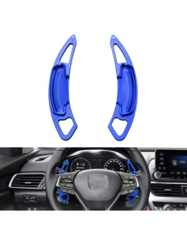 Ramecar Aluminum Alloy Paddle Shift Steering Wheel Shifter Extension for Honda Accord Odyssey Spirior Civic CR-V UR-V Hybird Inspex Insight Crown Road Acura,Blue