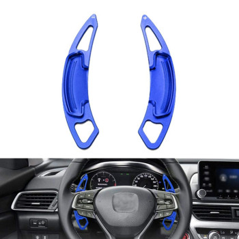 Ramecar Aluminum Alloy Paddle Shift Steering Wheel Shifter Extension for Honda Accord Odyssey Spirior Civic CR-V UR-V Hybird Inspex Insight Crown Road Acura,Blue