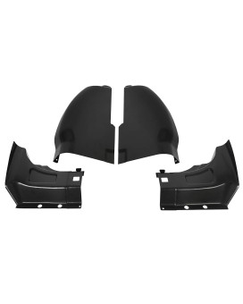 ECOTRIC Inner Jamb & Cab Corner Compatible With 1999-2017 Ford F250 F350 Super Duty Extended Cab Pickup Truck 4Pc