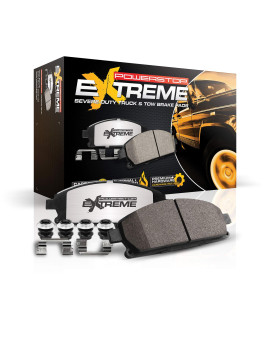 Power Stop Z36-2216, Z36 Truck & Tow FrontCarbon Fiber Ceramic Brake Pads with Hardware