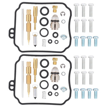 MOTOKU Pack of 2 Carburetor Rebuild kit for Yamaha Vstar 650 1998-2005