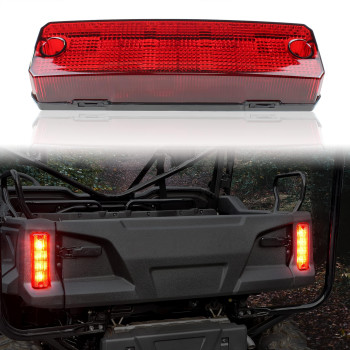 SAUTVS 1PC LED Taillight for Pioneer, Red Brake Stop Tail Light Rear Lamp for Honda Pioneer 520 700 1000 2014-2024 Accessories, (Fit Driver & Passenger Side), Replace OEM33700-HL3-A01, Plug & Play