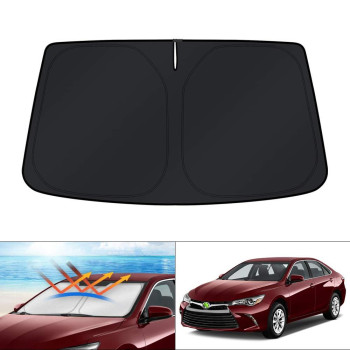 KUST Custom Fit Windshield Sun Shade for Toyota Camry 2012-2017 Sunshade Foldable Sun Visor Protector Blocks UV Rays Keep Your Car Cooler