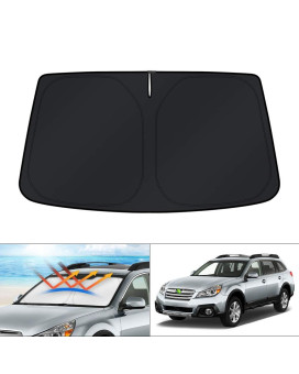 KUST Custom Fit Windshield Sun Shade for 2010-2014 Subaru Outback Wagon Sunshade Sun Visor Protector Foldable Blocks UV Rays Keep Your Car Cooler