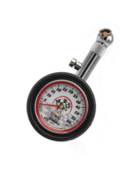 Longacre 52-52005 2 Inch Fixed Stem Tire Pressure Gauge, 0-60 PSI