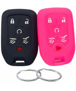 REPROTECTING Silicone Rubber Key Fob Cover Compatible with 2014-2021 Chevrolet Suburban Tahoe GMC Yukon Yukon XL HYQ1AA