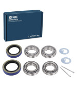 XiKe 2 Set Fits 1-1/16'' to 1-1/4 inch Axles Trailer Wheel Hub Kit, L68149/11 & LM67048/10 Bearings, 171255TB/10-19 Seal and Cotter Pin.