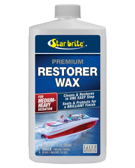 STAR BRITE Premium Restorer Wax - For Heavy to Medium Oxidation - 32 OZ (086032)