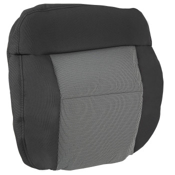 ECOTRIC Driver Side Bottom Seat Cover Compatible with 2004-2008 Ford F150 FX4 FX2 STX XLT Single Cab Crew Cab Left Hand Dark Gray Cloth Front Seat Cushion