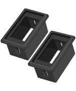 DaierTek 1-Slot Rocker Switch Panel Housing Holder Black Plastic Single Mount Marine Toggle Switch Mounting Panel for Vehicles Automotive Car 4X4 SUV ATV UTV Marine Boat -2Pack