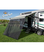 Carefree of Colorado Drop RV Awning EZ ZipBlocker - Black Mesh RV Awning Shade Screen, Canopy Sun Blocker, Camper Accessory for Front Patio (13' x 7')