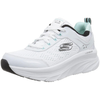 Skechers Sport DLux Walker-Infinite Motion Womens Sneaker 9 B(M) US White-Black