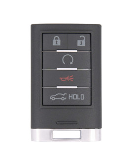 Keyless2Go Replacement for 5 Button Proximity Smart Key for Cadillac NBG009768T 22856930