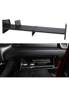 Motrobe Glove Box Organizer for Dodge 2019 2020 2021 2022 2023 RAM 1500 ABS Organizer Divider Accessories Black