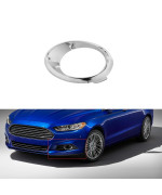 1-Pack Left Side Fog Light Bezel Chrome Trim Ring Replacement for 2013-2016 Fusion Driver Side DS7Z-17E811-AA DS7Z17E811AA