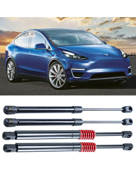 2 Pcs Front Hood Bonnet + 2 Pcs Rear Trunk Lift Supports Shock Struts Gas Spring for Tesla Model 3 (Fit All Tesla Model 3 Vehicles)