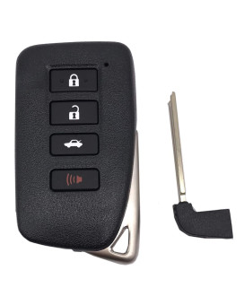 Smart Key Fob Shell Case Fit for Lexus ES250 2018 NX300h 2018-2013 ES350 GS350 2016-2013 GS300h GS450h ES300H NX300 Keyless Entry Remote Control Car Key Fob Cover Casing Replacement (1)