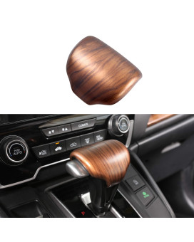 AntBooBoo for Honda CRV CR-V 2017 2018 2019 2020 2021 2022 Gear Shift Knob Cover Peach Wood Grain Interior Decoration (Gear Shift Knob Cover)