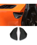 KoLeddy for Corvette C7 Carbon Fiber Look Door Handle Trim Accessories for 2014-2019 Chevrolet Corvette C7