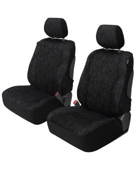 Leader Accessories Auto Saddle Front Seat Covers 2 pcs/Set Sideless Universal Fit for Cars SUV Trucks Minivans Front Seats