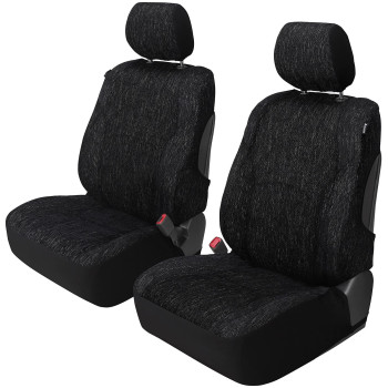 Leader Accessories Auto Saddle Front Seat Covers 2 pcs/Set Sideless Universal Fit for Cars SUV Trucks Minivans Front Seats