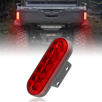 SAUTVS 1PCS UTV Red LED Tail Light for Can Am Defender, Red Taillight Assembly for Can-Am Defender/Defender MAX HD5 HD8 HD10 2016-2023 Accessories (1PCS, Replace 710004257)